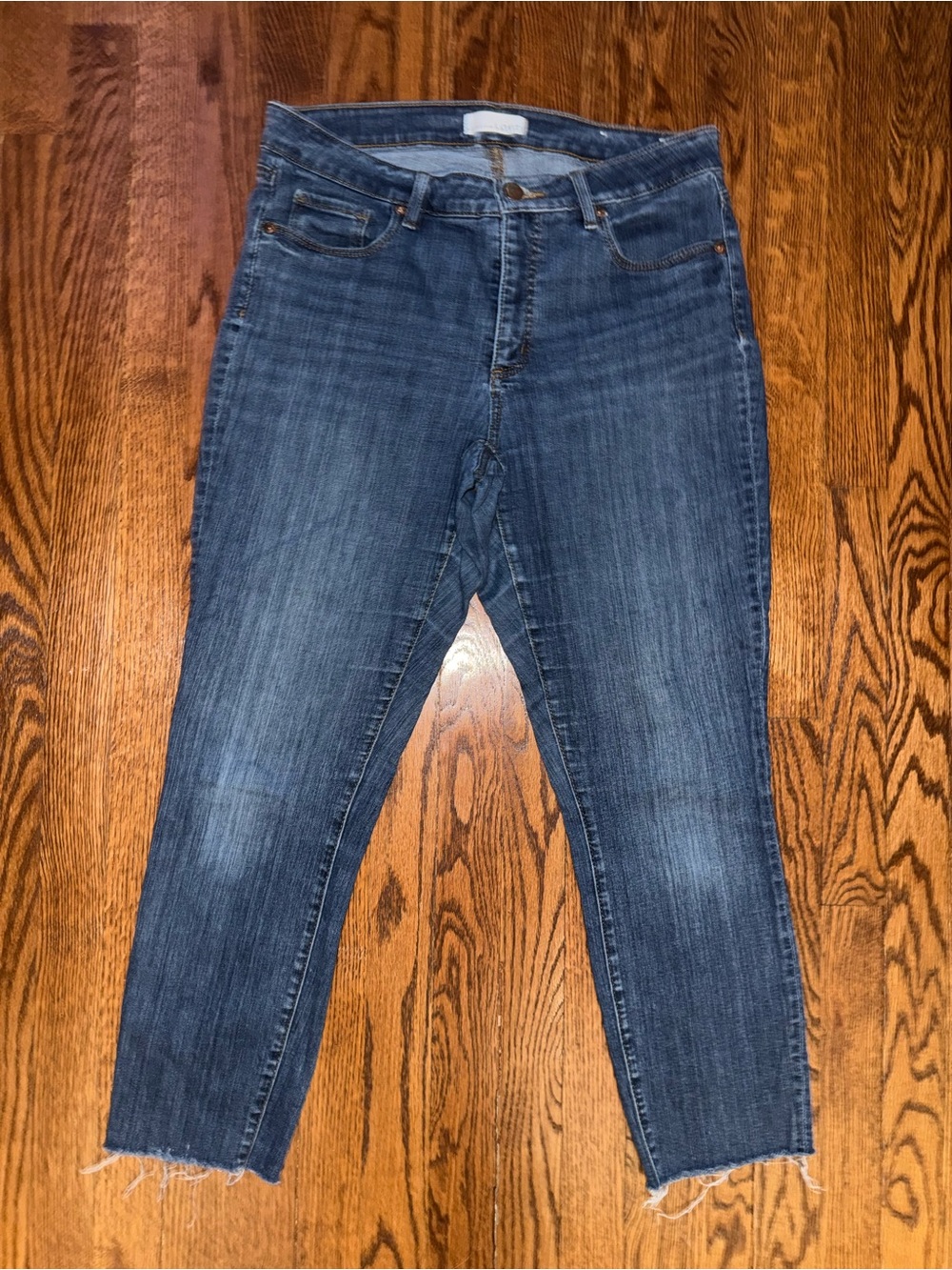 LOFT Mid Wash Ankle Skinny Jeans